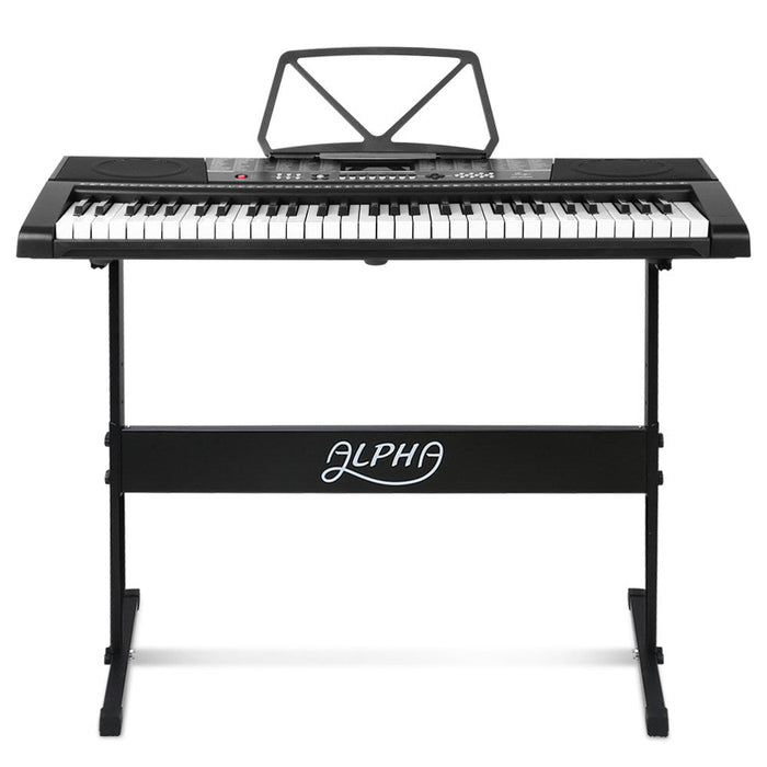 Alpha 61 Keys Electronic Piano with Stand Sound Speaker
