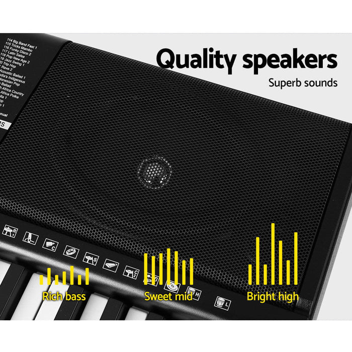 Alpha 61 Keys Electronic Piano with Stand Sound Speaker