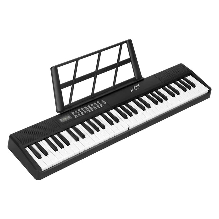 Alpha 61 Keys Foldable Electronic Piano Keyboard with Carry Bag