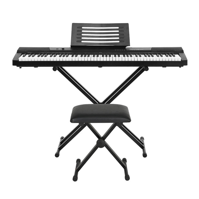 Alpha 88 Keys Electronic Piano Keyboard with Stand Stool Pedal