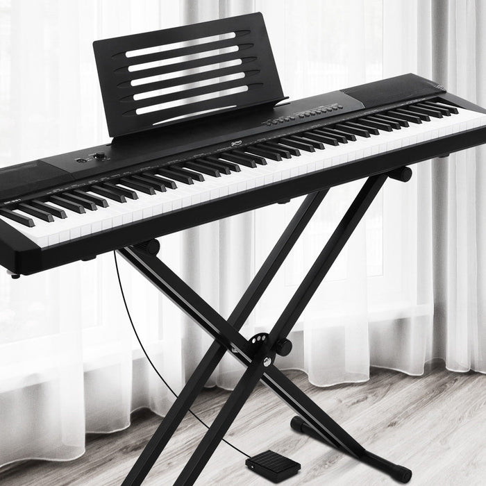 Alpha 88 Keys Electronic Piano Keyboard with Stand Sustain Pedal