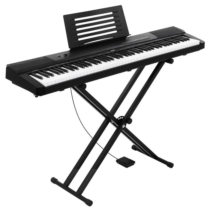 Alpha 88 Keys Electronic Piano Keyboard with Stand Sustain Pedal