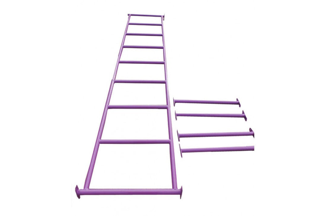 Aussie Swings 3.0m Steel Monkey Bar - Purple - Outdoor Play Equipment