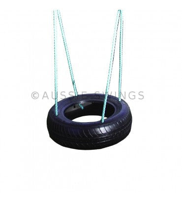 Aussie Swings Kids 4 Point Rope Recycled Tyre Swing - Swing Sets