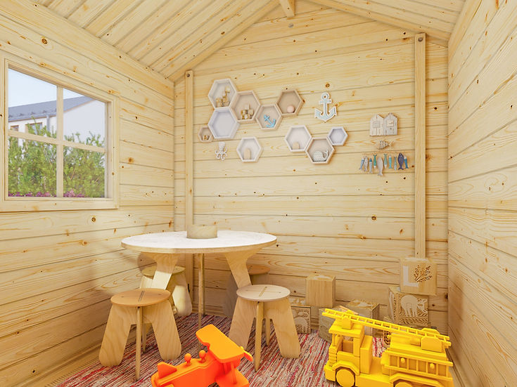 Stina 3.1 Wooden Cubby House with Veranda