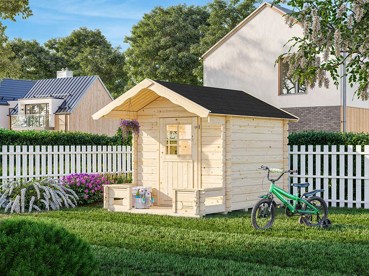 Stina 3.1 Wooden Cubby House with Veranda