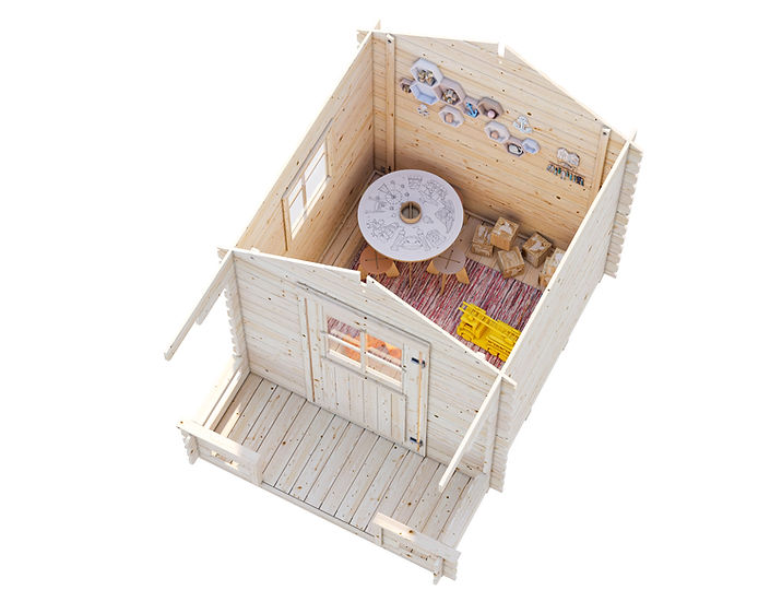 Stina 3.1 Wooden Cubby House with Veranda