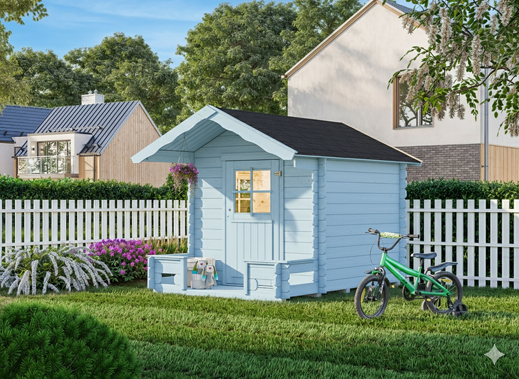Stina 3.1 Wooden Cubby House with Veranda