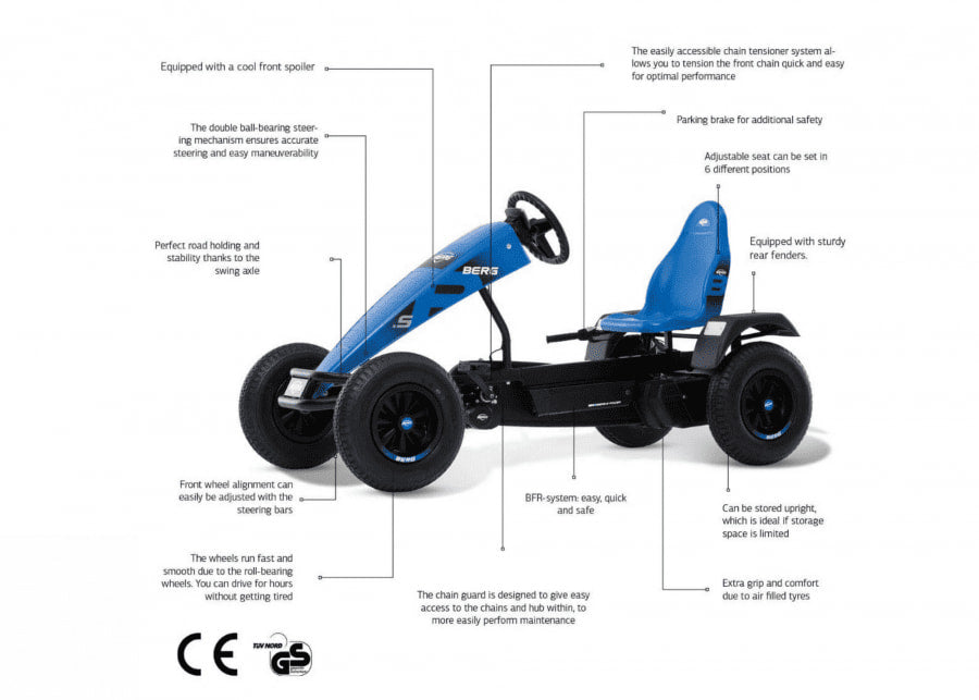 Berg B. Super Blue Pedal Go Kart