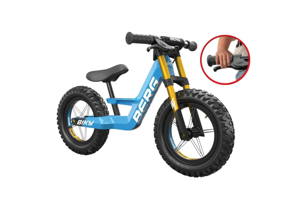 Berg Biky Cross Balance Bike with Handbrake - Blue - Baby & Kids > Ride on Cars Go-karts & Bikes