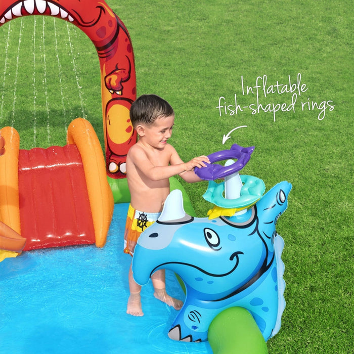 Bestway Kids Jurassic Inflatable Play Pool with Slide