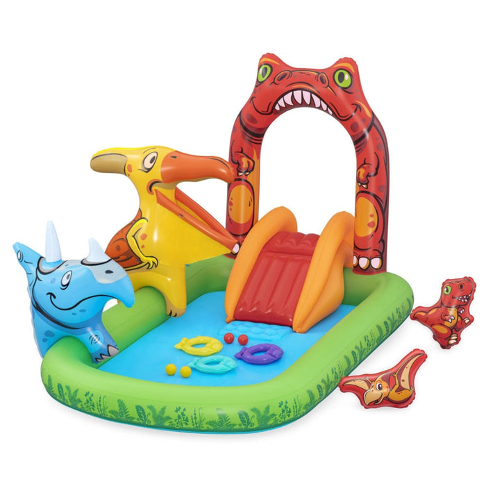 Bestway Kids Jurassic Inflatable Play Pool with Slide