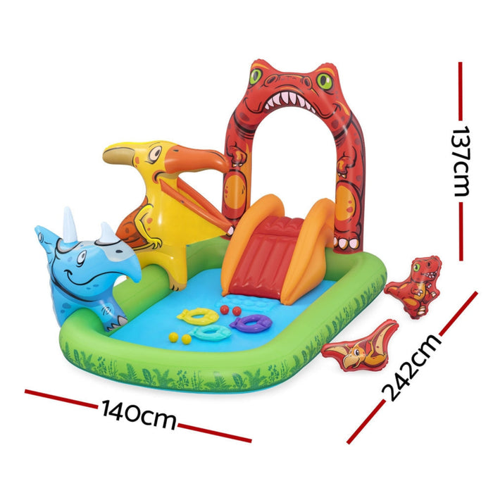 Bestway Kids Jurassic Inflatable Play Pool with Slide