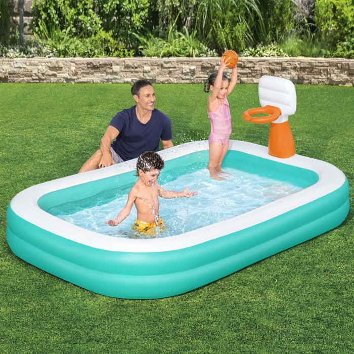 Bestway Kids Inflatable Pool with Basketball Hoop