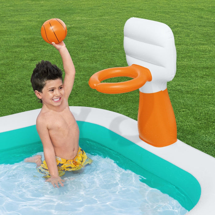 Bestway Kids Inflatable Pool with Basketball Hoop