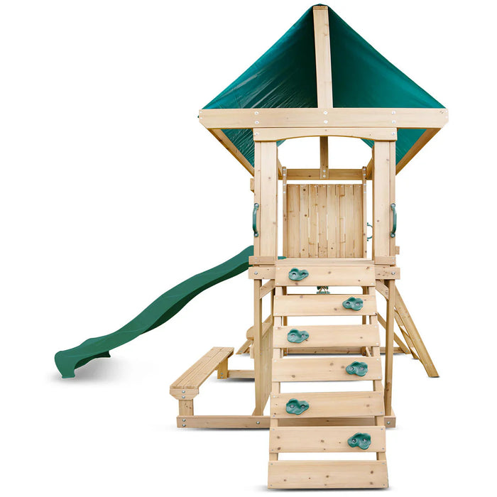 Carindale Play Centre three-position swing beam with trapeze bar