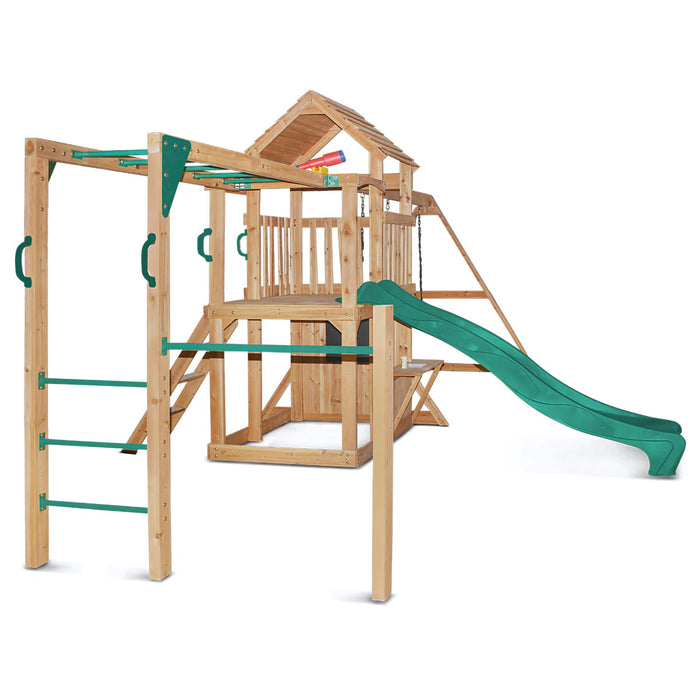 side image of the Coburg Lake Swing & Play Set