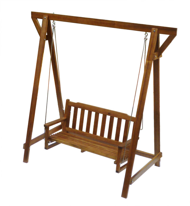 Garden Wooden Kids Swing Bench