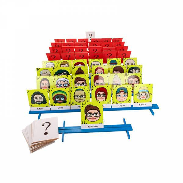 image of giant guess who set up with a white background