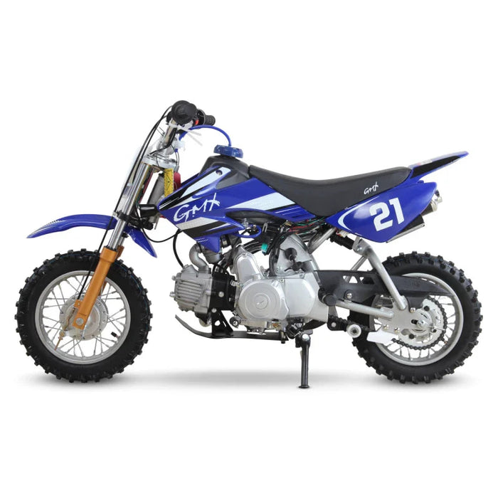 GMX Moto50 50cc Dirt Bike - Blue - Baby & Kids > Ride on Cars Go-karts & Bikes