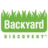 Green logo featuring the text ’Backyard Discovery’ with grass-like design elements above the text.