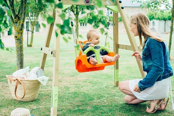 Plum Growing Wooden Kids Swing Set All Things For Kids