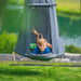 Hanging Round Swing with Tent by Gobaplay