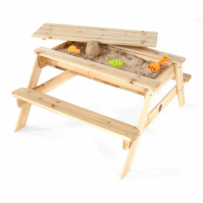 Plum Picnic Table and Benches with Sandpit