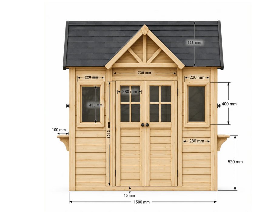 Kidzshack Country Shack Cubby House