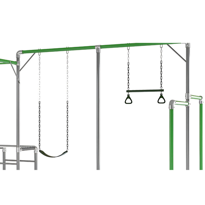 Junior Jungle Panama belt swing and trapeze close-up