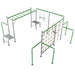 Junior Jungle Panama Monkey Bars Climbing Net and Swing - Swing Sets