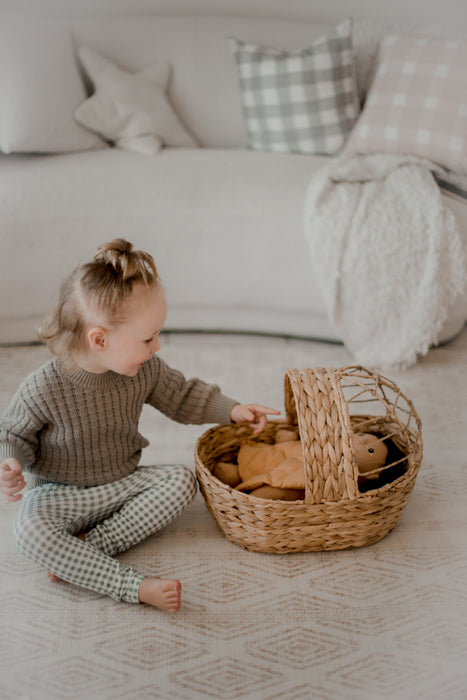 Jute Kids Basket for Doll