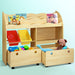 Keezi 3 Tier Bookshelf with Bins and Drawers - Baby & Kids > Kid’s Furniture