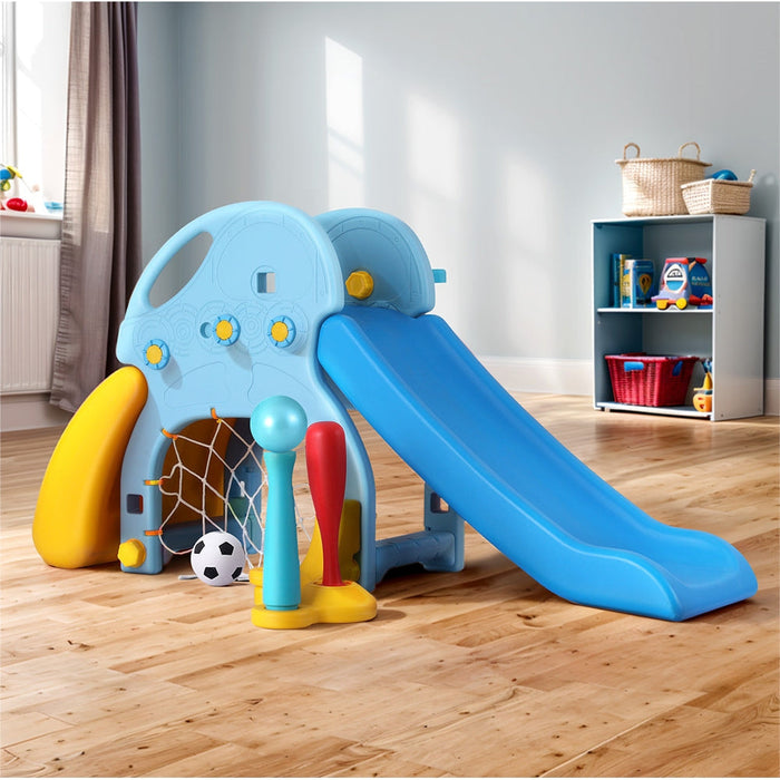 Keezi 5-in-1 Kids Slide Playset