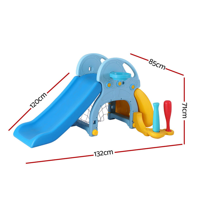 Keezi 5-in-1 Kids Slide Playset