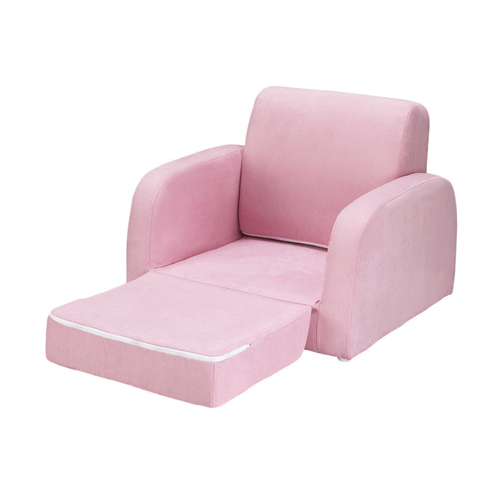 Keezi Flip Open Kids Sofa Pink
