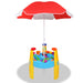 Keezi Kids 26 Piece Sand and Water Play Table with Umbrella - Imaginary Play