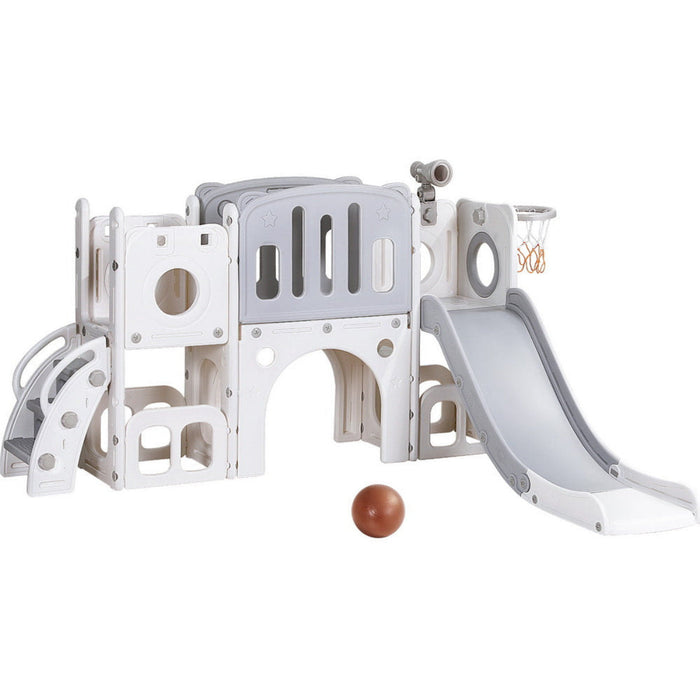 Keezi Kids 3 in 1 Playset with Basketball Hoop