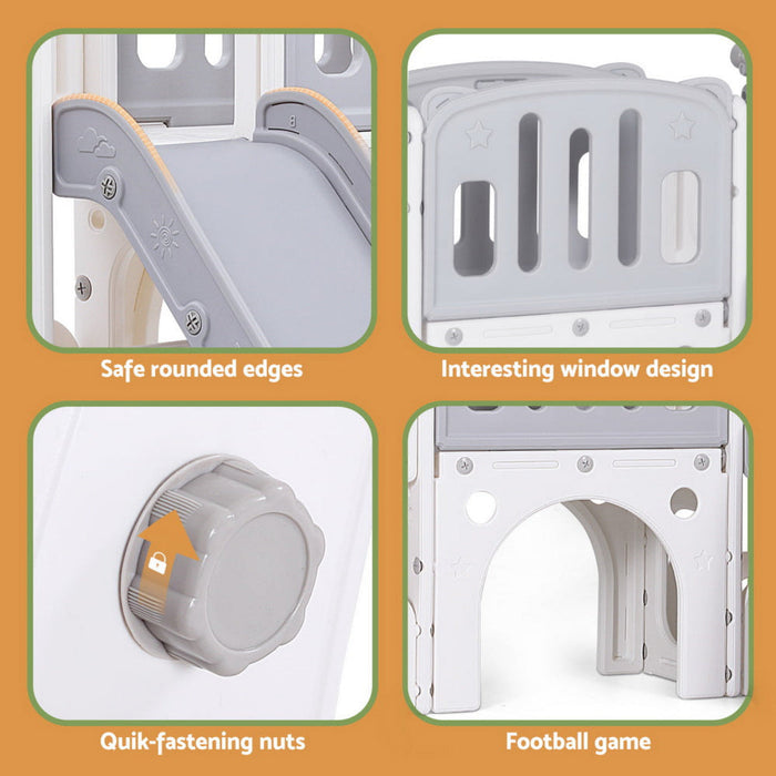 Keezi Kids 4 in 1 Playset with Basketball Hoop