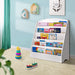 Keezi Kids 5 Tiers Organiser Bookshelf in White - Baby & Kids > Kid’s Furniture