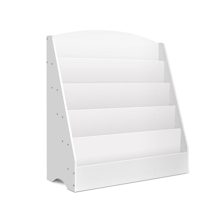 Keezi Kids 5 Tiers Organiser Bookshelf in White