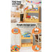 Keezi Kids Bookshelf Wooden 3-Tier Organiser with Extra Storage - Baby & Kids > Kid’s Furniture