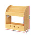 Keezi Kids Bookshelf Wooden 3-Tier Organiser with Extra Storage - Baby & Kids > Kid’s Furniture