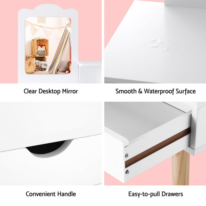 Keezi Kids Dressing Table and Chair Set