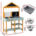 Keezi kids mud kitchen double blackboard