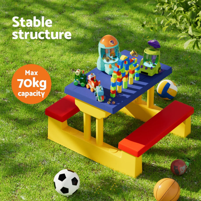 Keezi Kids Picnic Table and Bench with Umbrella