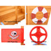 Keezi Kids Pirate-Themed Boat Sand Pit - Sandpits