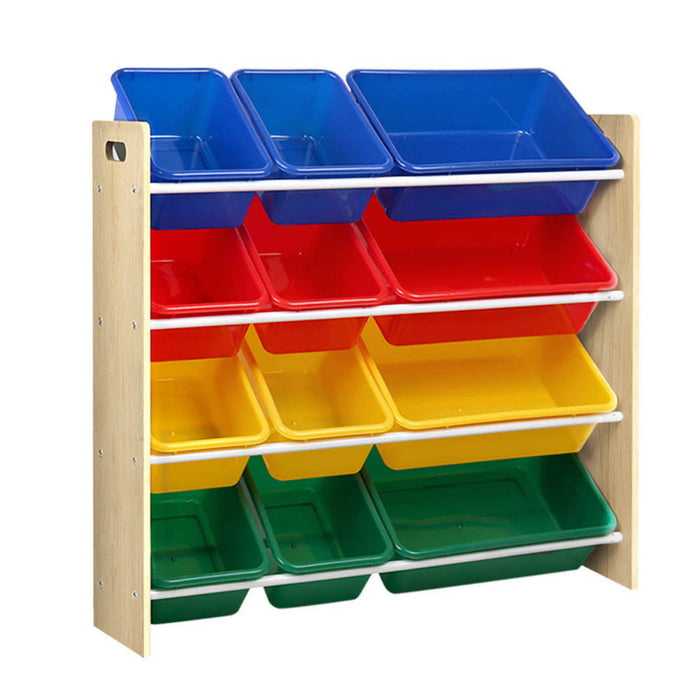 Keezi Kids Plastic Bins Organiser Rack