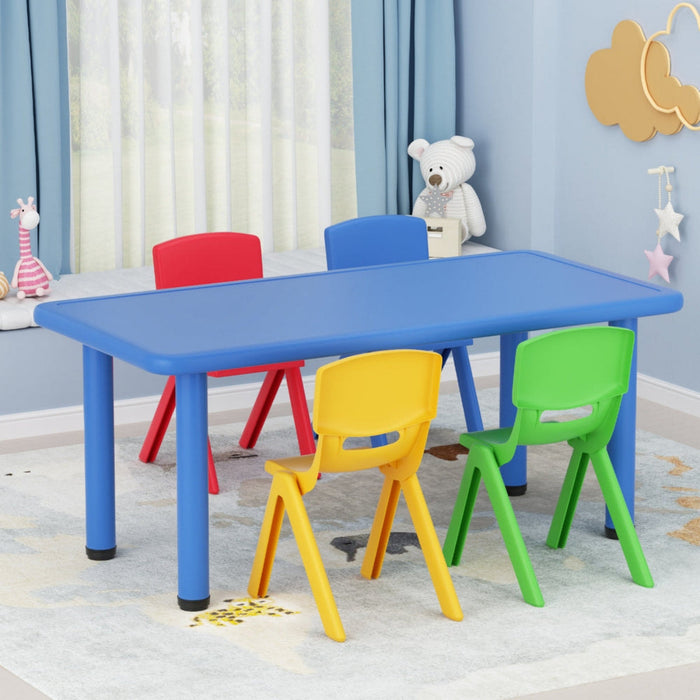 Keezi Kids Plastic Table and 5 Chairs Set
