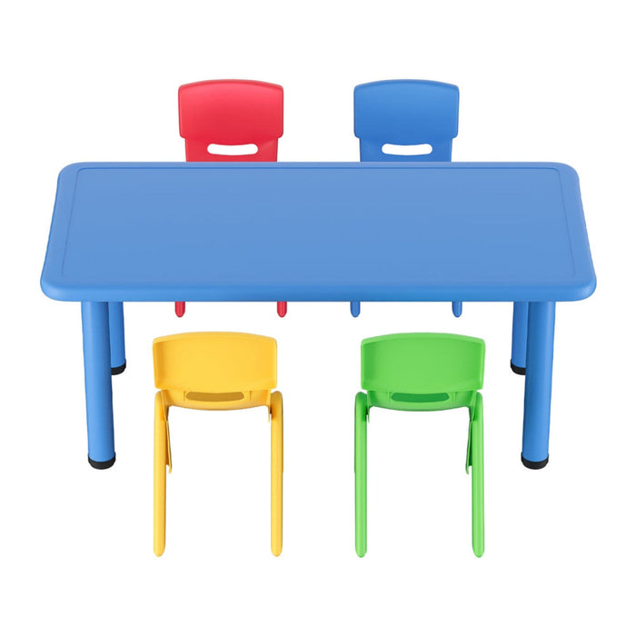 Keezi Kids Plastic Table and 5 Chairs Set